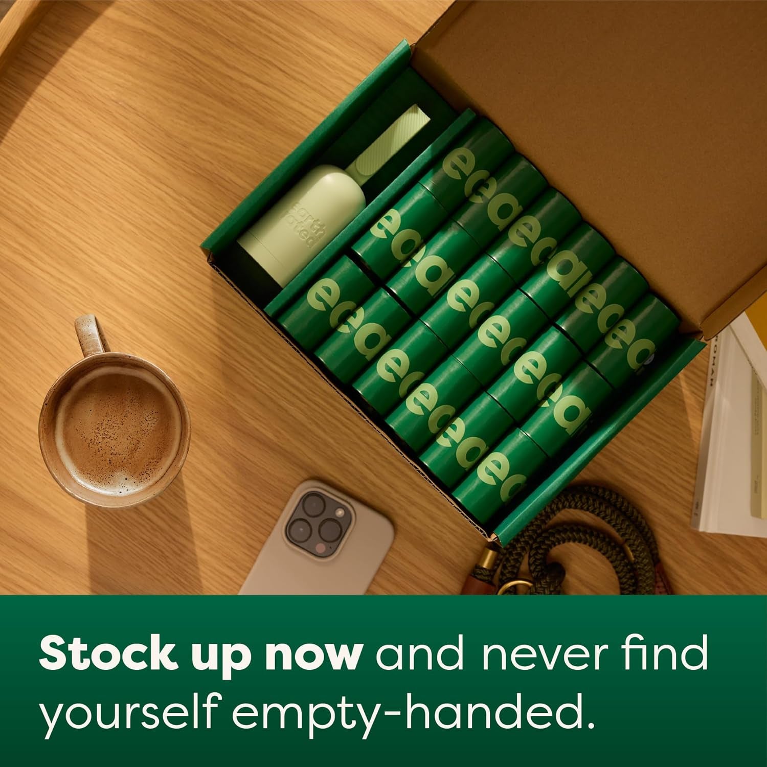 Dog Waste Bag Dispenser with 900 Leakproof Lavender-Scented Bags